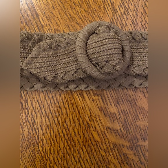 Buji Baja unusual tan fabric belt made from ribbons - Picture 5 of 10